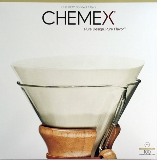 CHEMEX papierové filtre na 4 až 13 šálok 100 kusov okrúhle