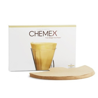CHEMEX papierové filtre na 1 až 3 šálky 100 kusov
