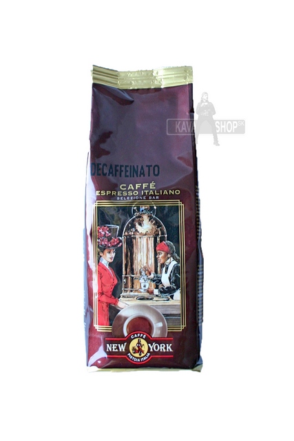 New York  BEZKOFEINOVÁ 250g zrnková  káva 