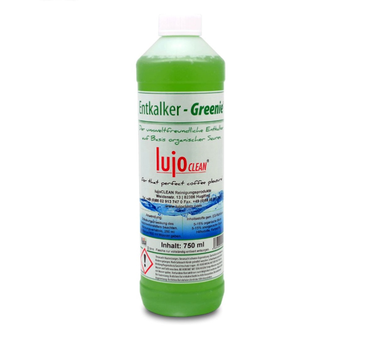 LUJO Greenie - tekutý BIO odvápňovač 750ml