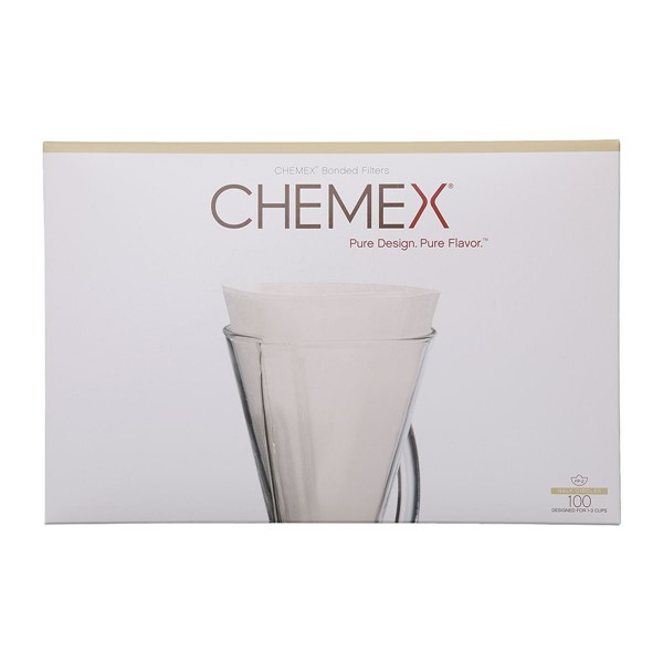 CHEMEX papierové filtre na 1 až 3 šálky 100 kusov