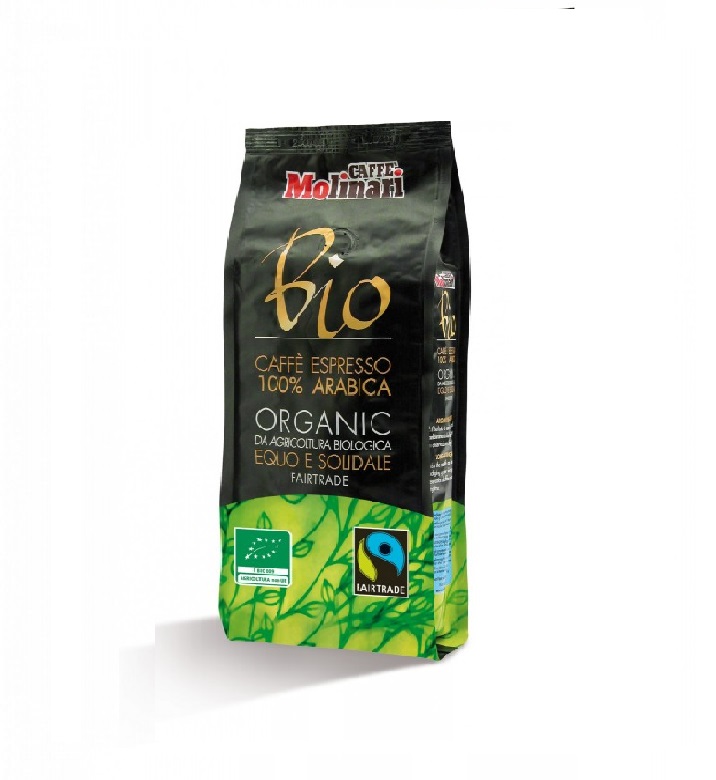 VÝPREDAJ MOLINARI BIO Fair Trade 100% ARABICA 500g zrnková káva
