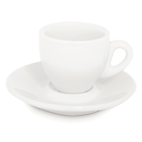 Šálka M biela 75ml s podšálkou