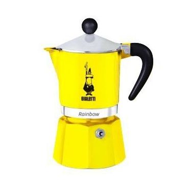 Bialetti kávovar Moka RAINBOW 3 porcie žltý