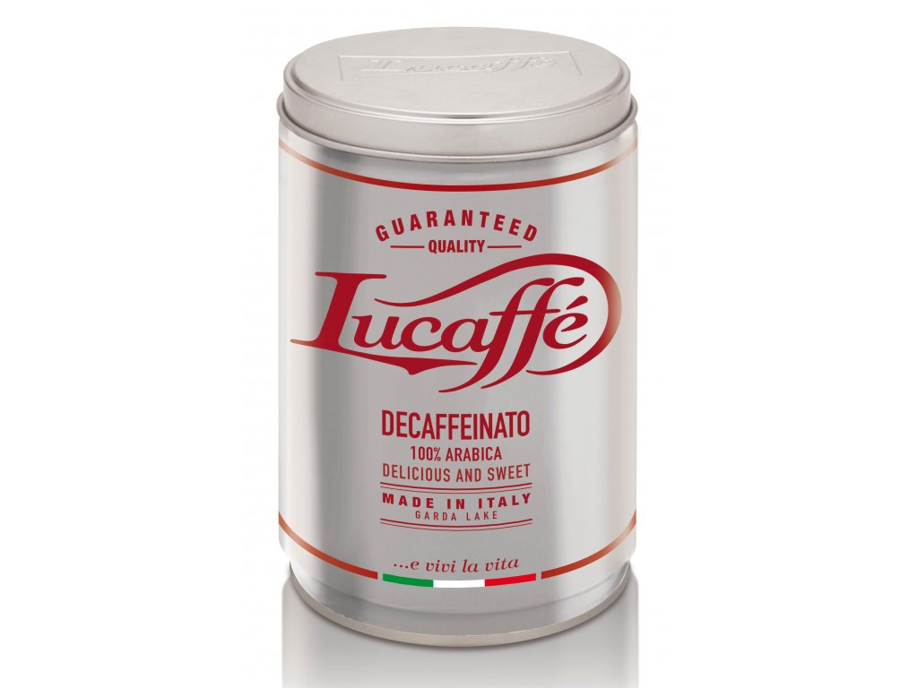 Lucaffé Decaffeinato bezkofeínová zrnková káva 250g 