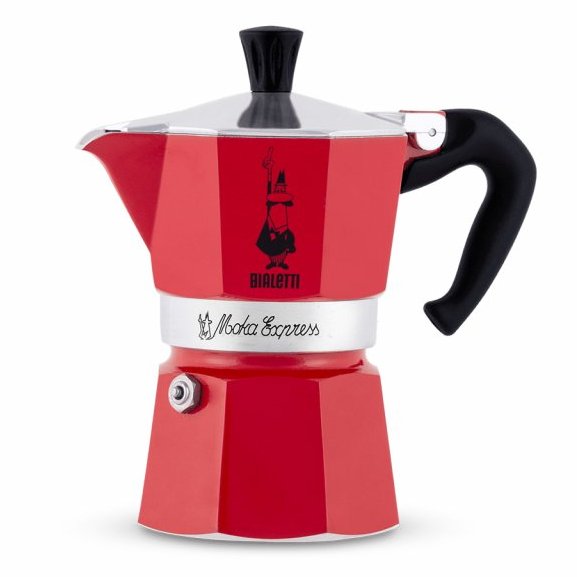 Bialetti kávovar Moka EXPRESS RED 3 porcie