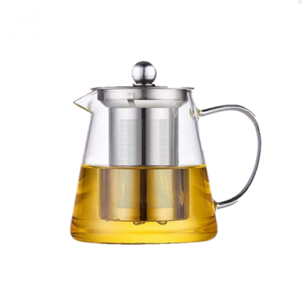 Sklenený čajník okrúhy 450 ml
