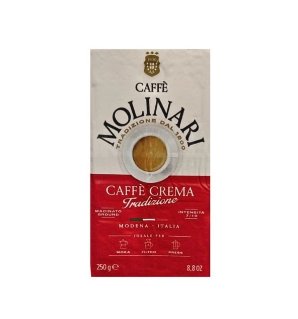 MOLINARI Caffé Crema TRADIZIONE 250 g mletá káva