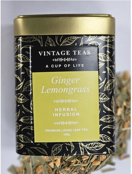 VINTAGE TEAS zázvor s citrónovou trávou sypaný čaj 100g 
