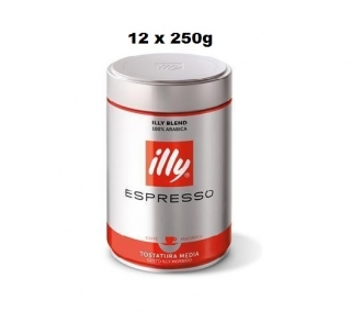 Illy  Espresso 12x 250g zrnková káva 