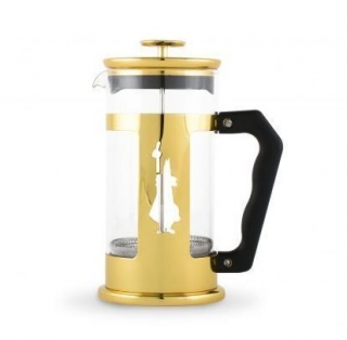 Bialetti French press  "Logo" 350ml zlatá kolekcia
