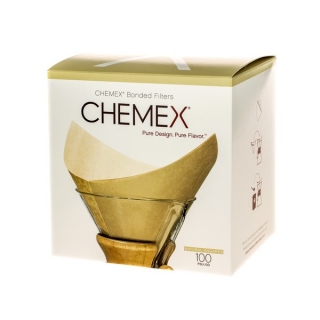 CHEMEX filtre na 6 až 10 šálok 100 kusov štvorcové