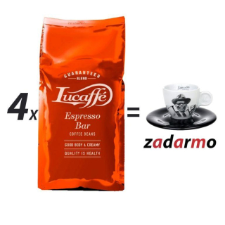 Lucaffé ESPRESSO BAR 4x1000g zrnková káva + šálka zdarma