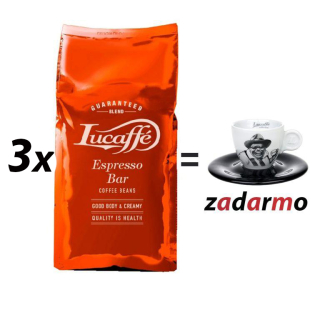 Lucaffé ESPRESSO BAR 3x1000g zrnková káva + šálka zdarma
