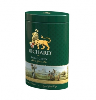 RICHARD čaj zelený ROYAL CEYLON 80g zelená plechovka